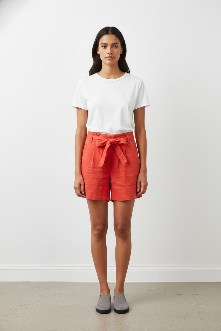 Short Taille Haute Rouge - Taille S/36