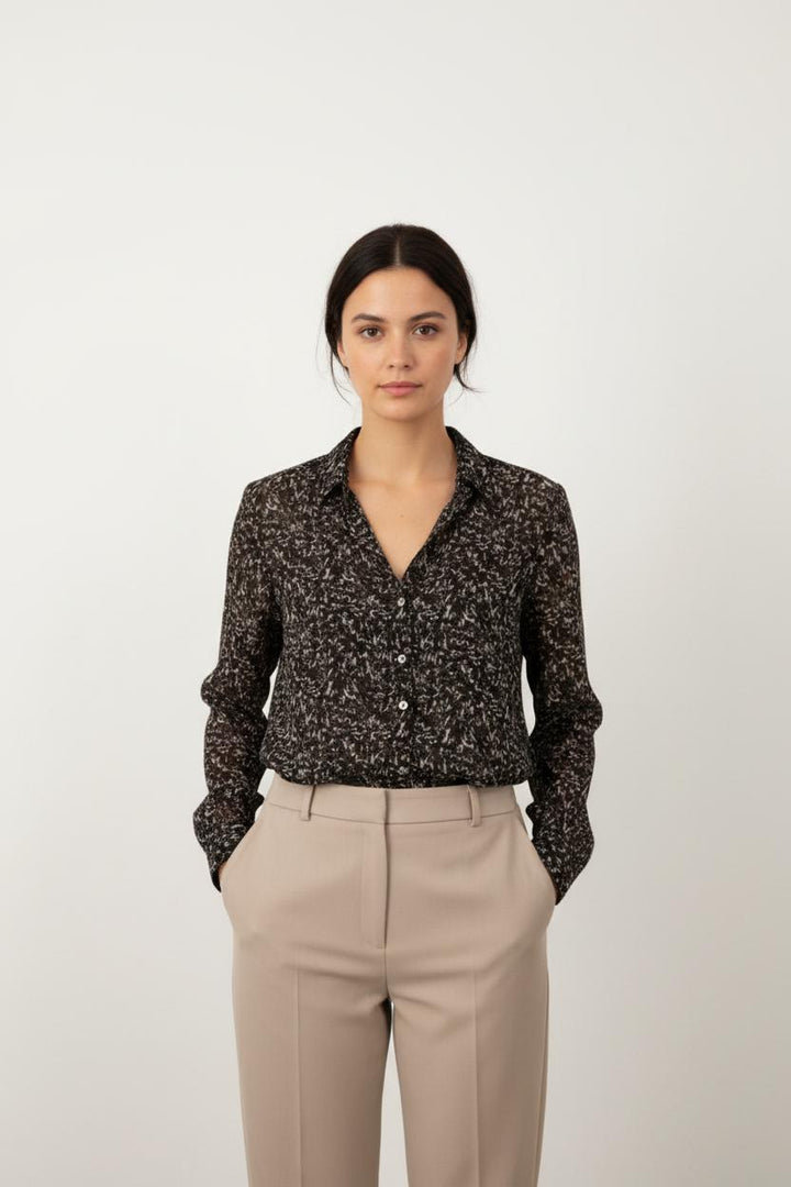 Chemise Noire et Blanche - Taille M/38