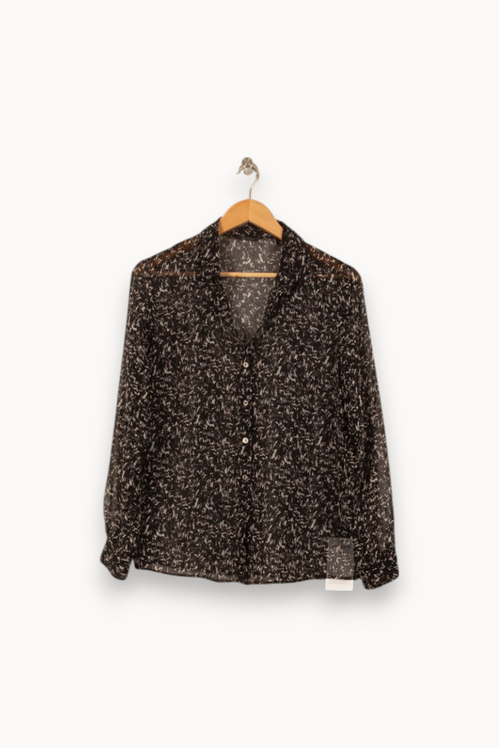 Chemise Noire et Blanche - Taille M/38 de la marque IKKS | PARAD51769 - Vendu par Paradigme - Image 2
