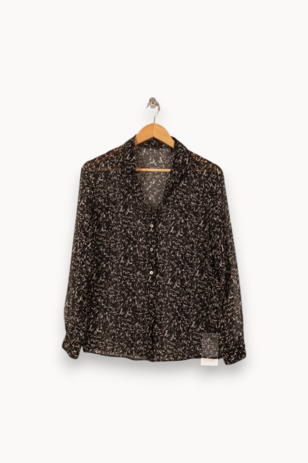 Chemise Noire et Blanche - Taille M/38 de la marque IKKS | PARAD51769 - Vendu par Paradigme - Image 2