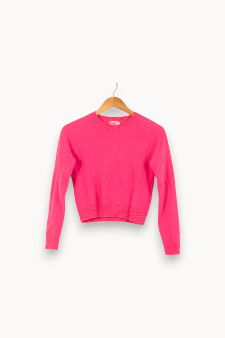 Pull Col Rond Rose - Taille M/38 de la marque From Future | PARAD51770 - Vendu par Paradigme - Image 2