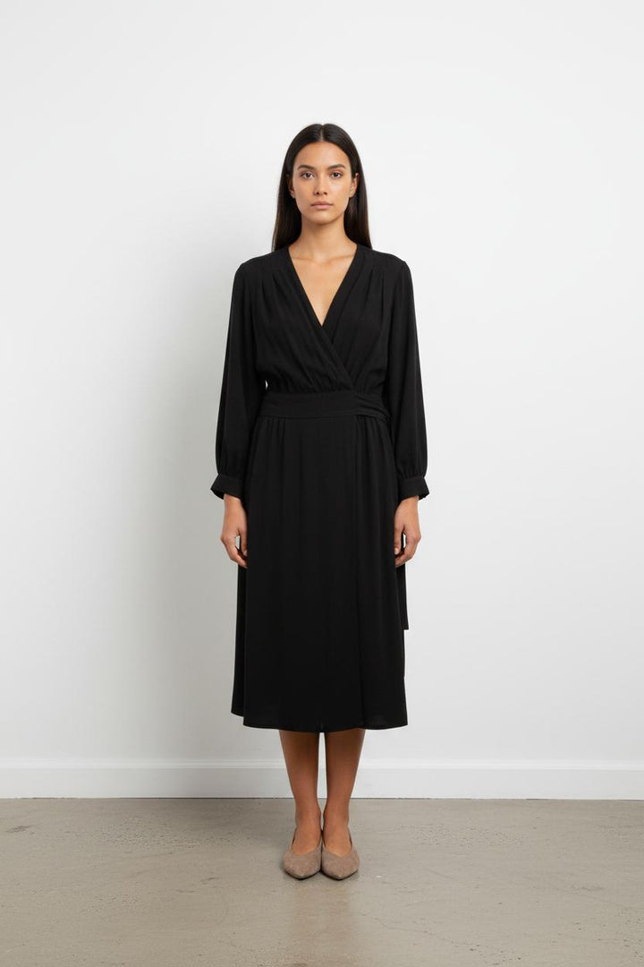 Robe Portefeuille Noire - Taille M/38