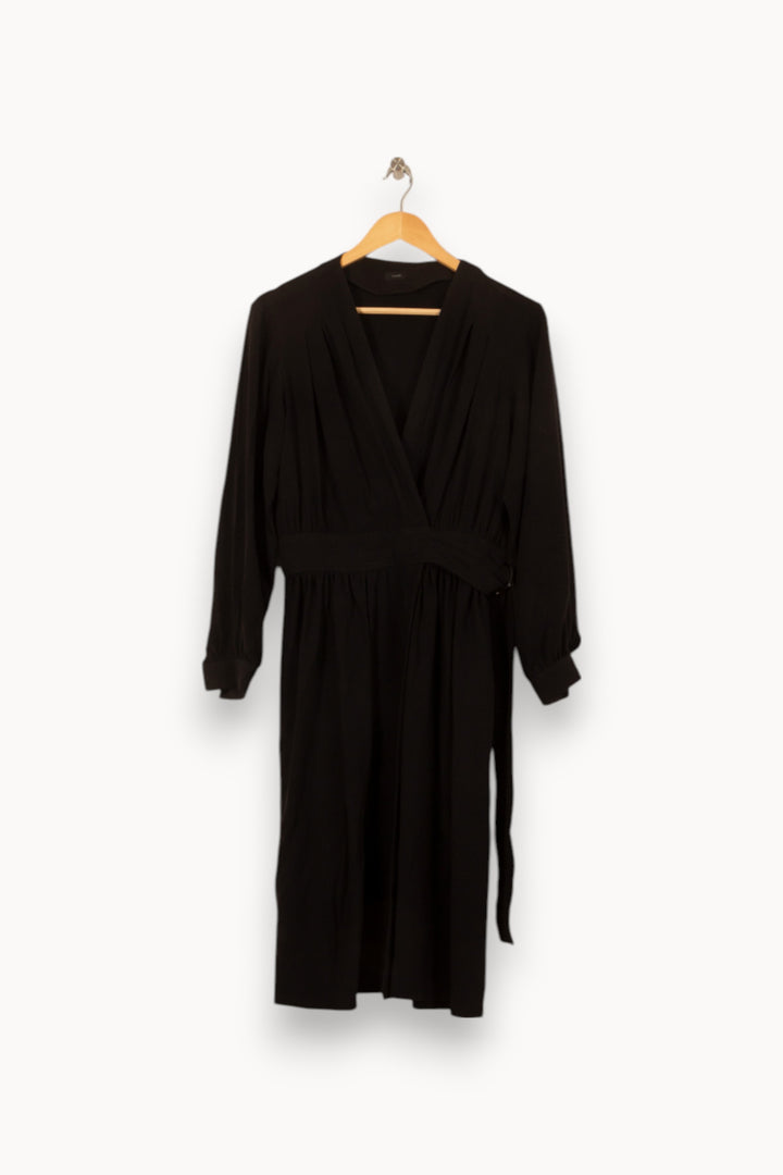 Robe Portefeuille Noire - Taille M/38 de la marque Joseph | PARAD51779 - Vendu par Paradigme - Image 2