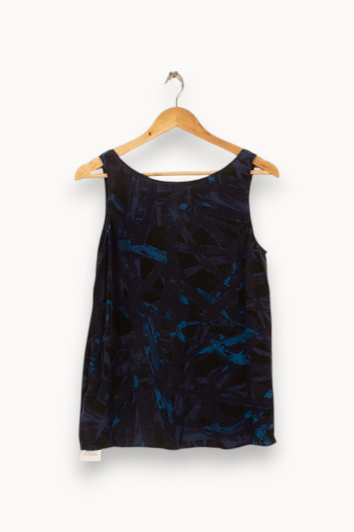 Débardeur Bleu et Noir - Taille M/38 de la marque American Vintage | PARAD51782 - Vendu par Paradigme - Image 4