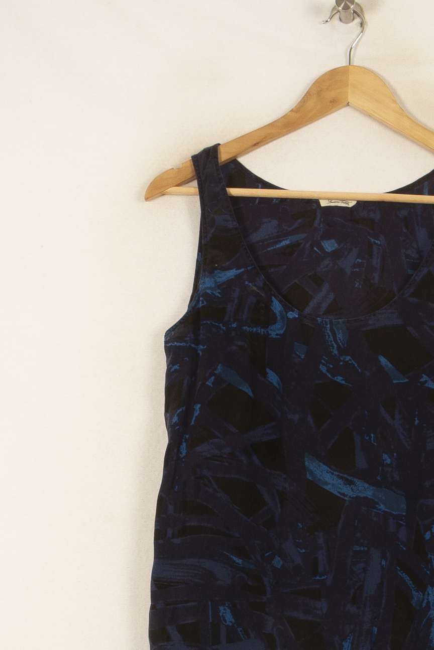 Débardeur Bleu et Noir - Taille M/38 de la marque American Vintage | PARAD51782 - Vendu par Paradigme - Image 3