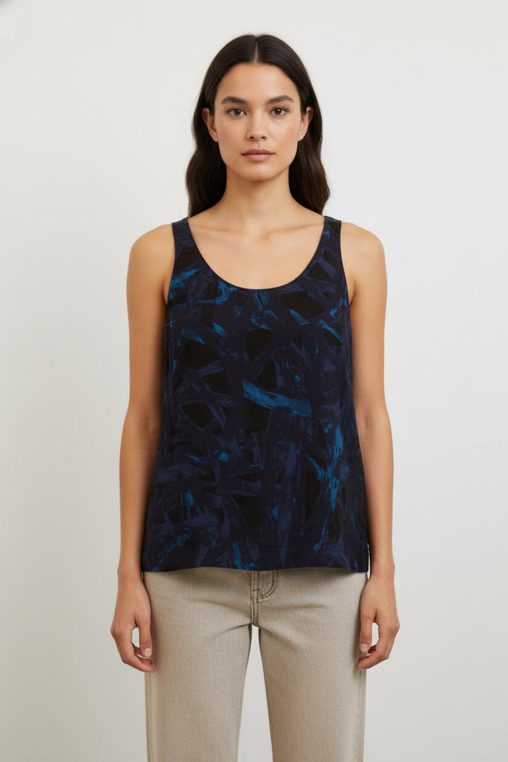 Débardeur Bleu et Noir - Taille M/38