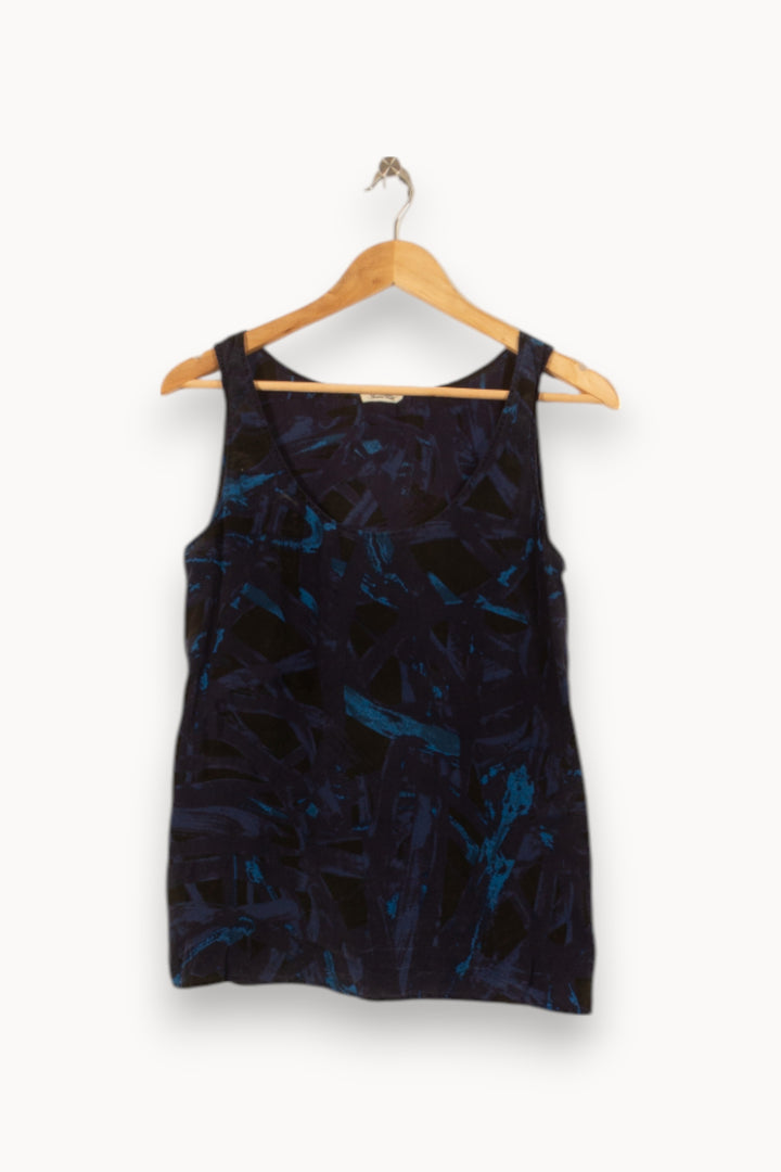 Débardeur Bleu et Noir - Taille M/38 de la marque American Vintage | PARAD51782 - Vendu par Paradigme - Image 2