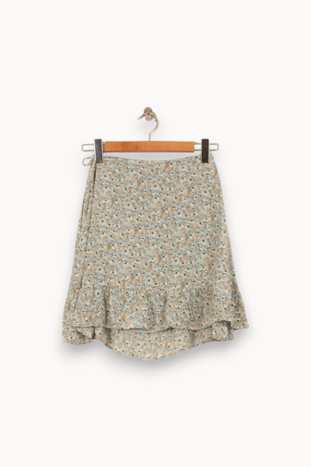 Jupe Volantée Bleue et Beige - Taille M/38 de la marque Comptoir des Cotonniers | PARAD51784 - Vendu par Paradigme - Image 4