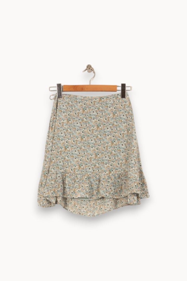Jupe Volantée Bleue et Beige - Taille M/38 de la marque Comptoir des Cotonniers | PARAD51784 - Vendu par Paradigme - Image 4