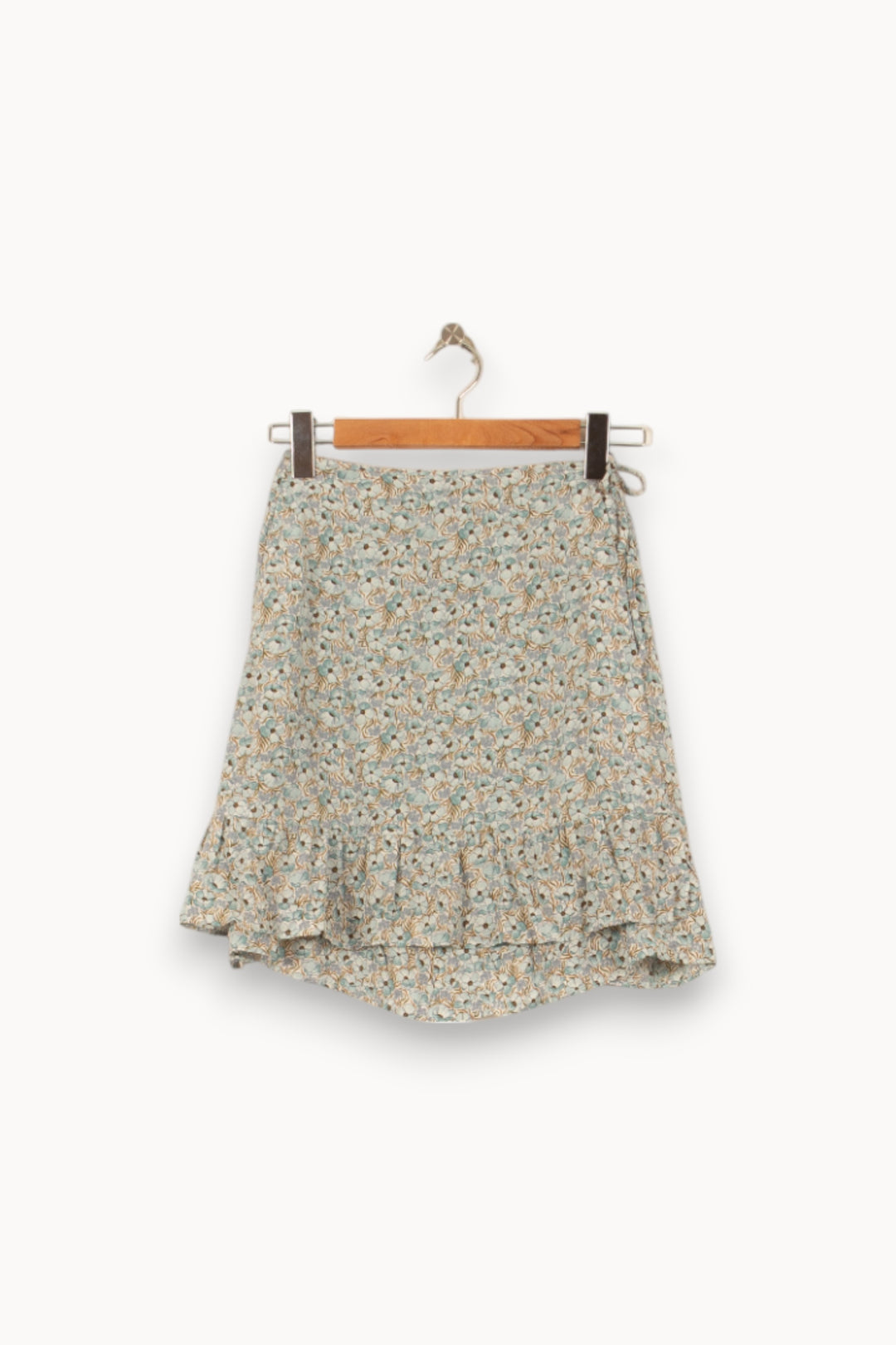 Jupe Volantée Bleue et Beige - Taille M/38 de la marque Comptoir des Cotonniers | PARAD51784 - Vendu par Paradigme - Image 2