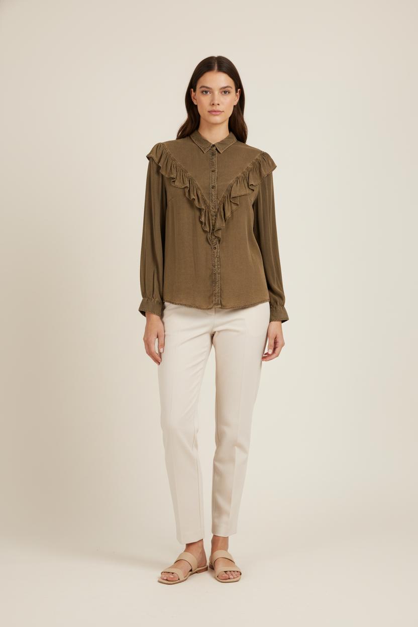 Chemise Verte - Taille XL/42 de la marque IKKS | PARAD51794 - Vendu par Paradigme - Image 1