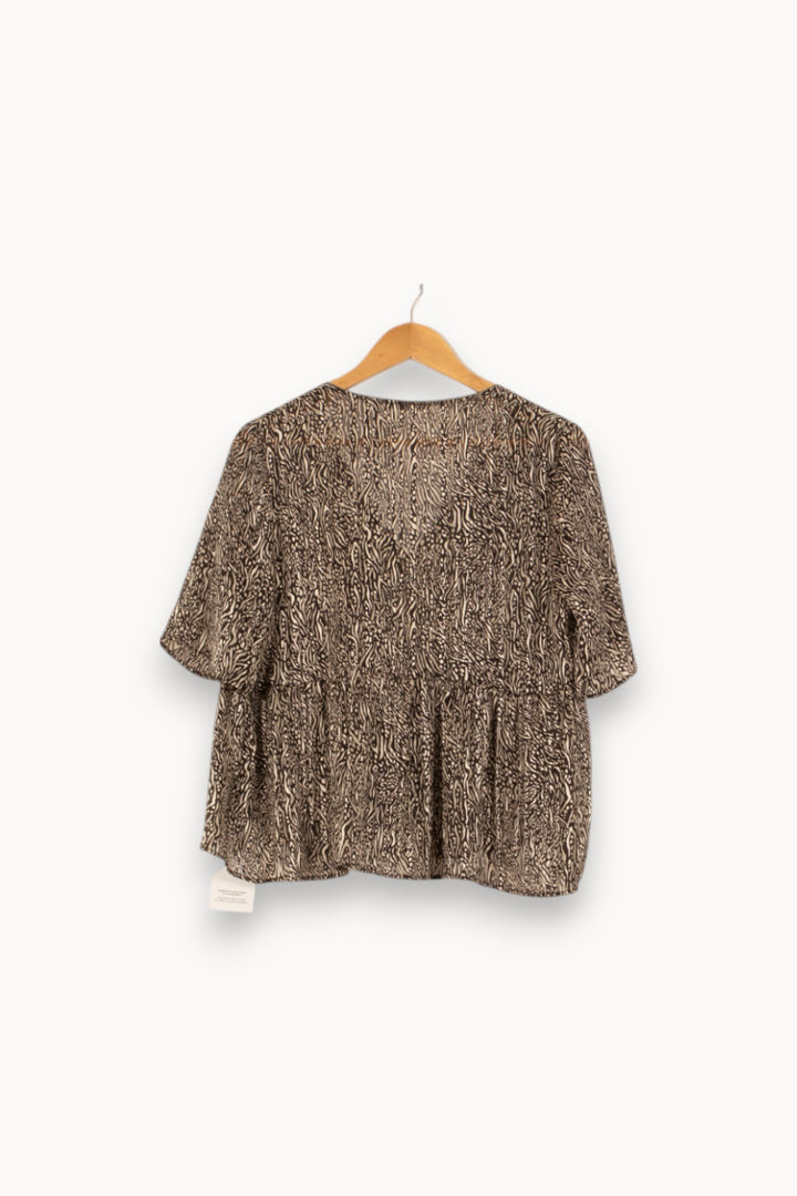 Blouse Noire et Beige - Taille XL/42 de la marque IKKS | PARAD51795 - Vendu par Paradigme - Image 4