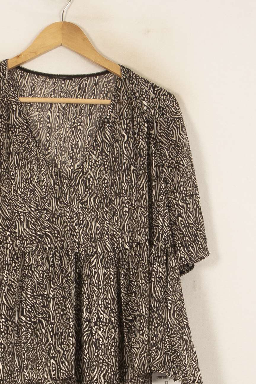 Blouse Noire et Beige - Taille XL/42 de la marque IKKS | PARAD51795 - Vendu par Paradigme - Image 3