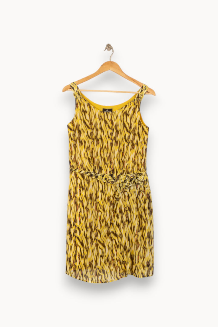 Robe Sans Manches Jaune et Marron - Taille M/38 de la marque One Step | PARAD51800 - Vendu par Paradigme - Image 2