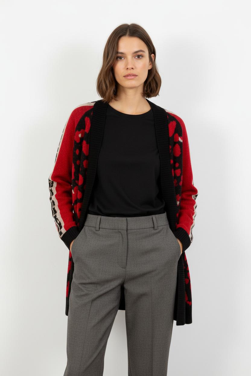 Gilet Rouge et Noir - Taille XL/42
