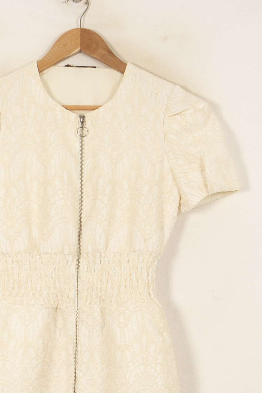 Robe Courte Blanche - Taille S/36 de la marque Maje | PARAD51811 - Vendu par Paradigme - Image 3