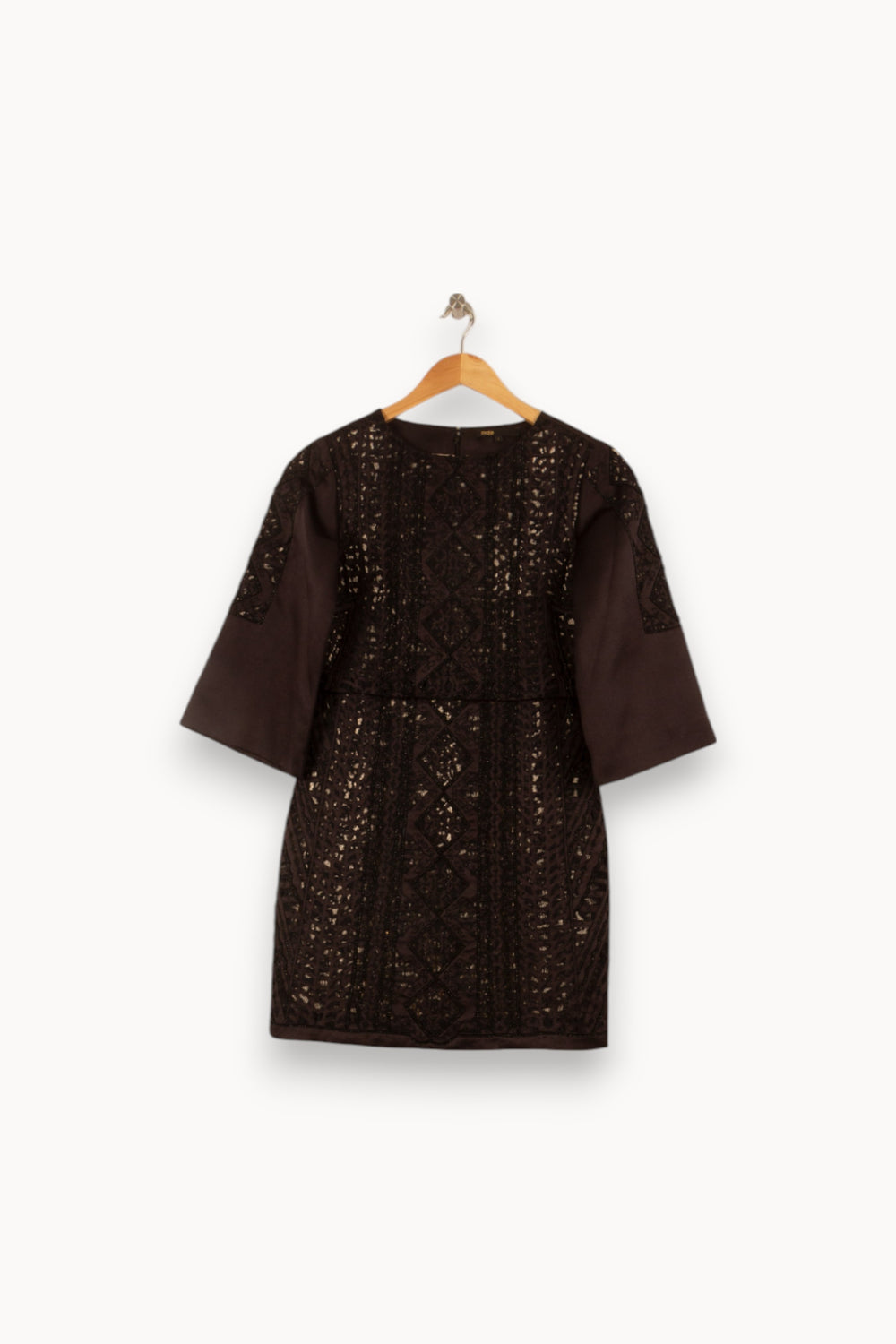 Robe Courte Noire - Taille S/36 de la marque Maje | PARAD51812 - Vendu par Paradigme - Image 2