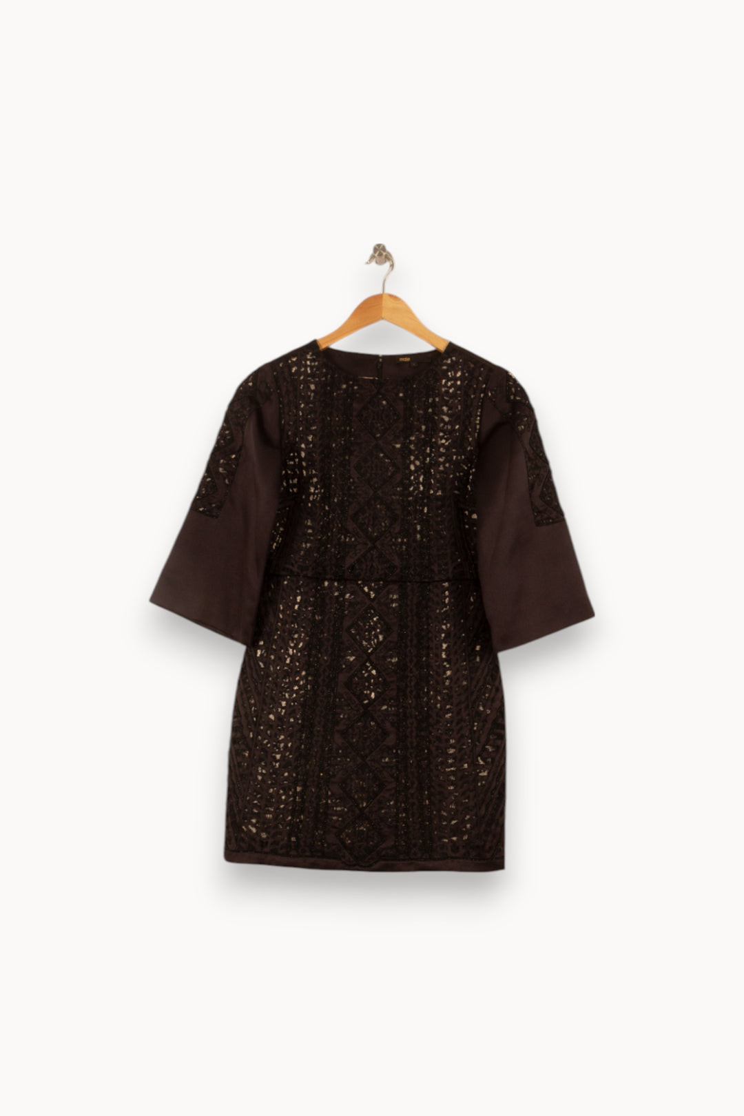 Robe Courte Noire - Taille S/36 de la marque Maje | PARAD51812 - Vendu par Paradigme - Image 2