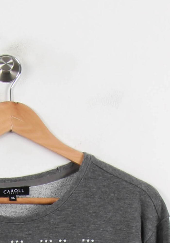 Sweat Gris - Taille S/36 de la marque Caroll | PARAD51817 - Vendu par Paradigme - Image 3