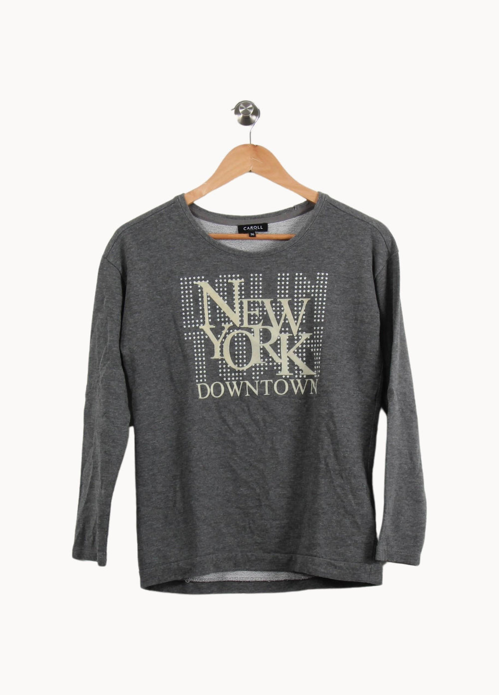 Sweat Gris - Taille S/36 de la marque Caroll | PARAD51817 - Vendu par Paradigme - Image 2