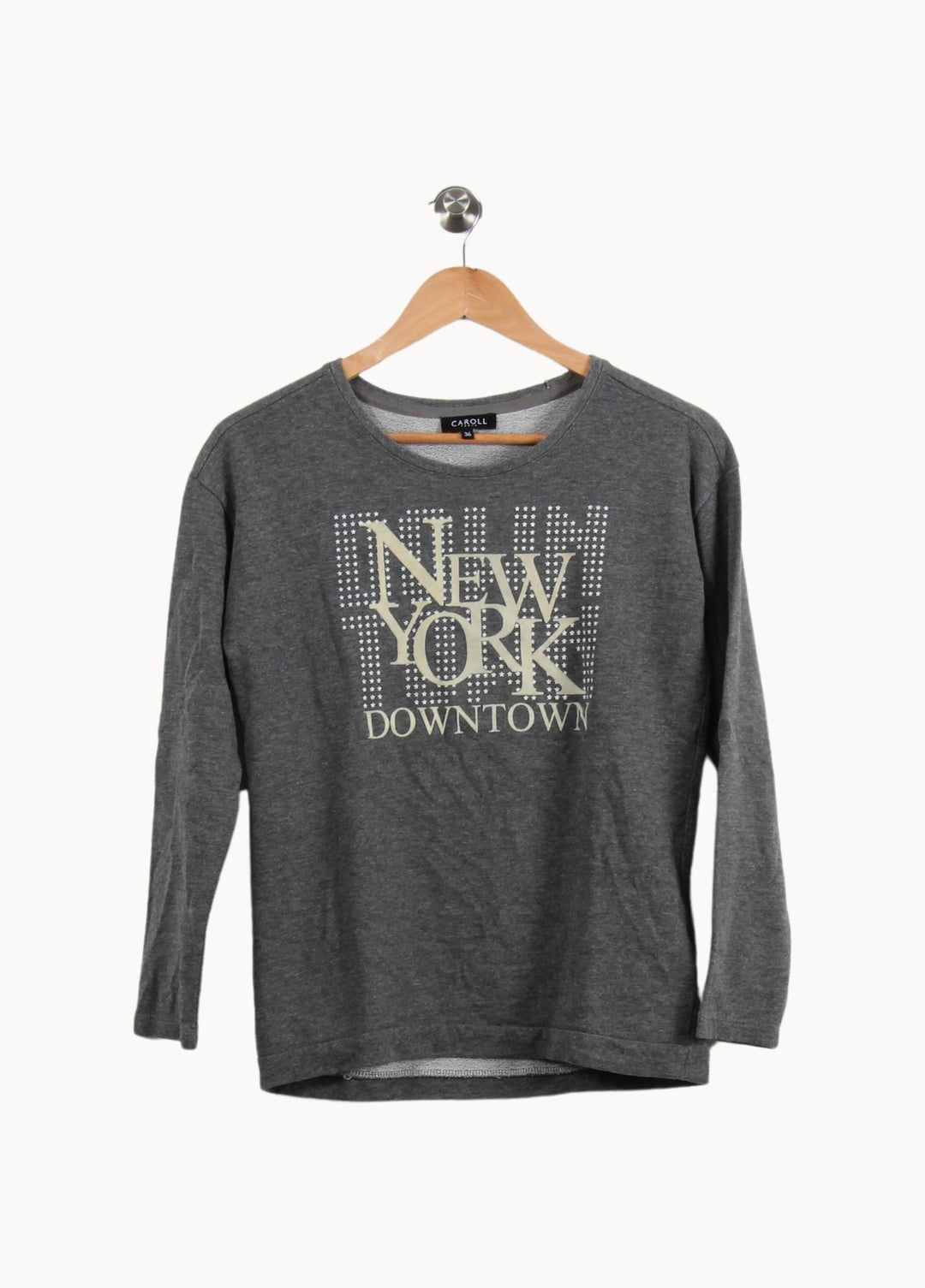 Sweat Gris - Taille S/36 de la marque Caroll | PARAD51817 - Vendu par Paradigme - Image 2