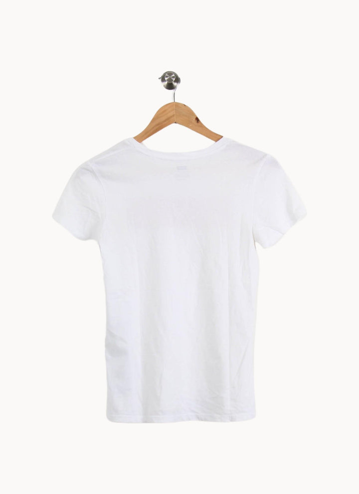 Tee-shirt Blanc et Rouge - Taille XS/34 de la marque Levi's | PARAD51819 - Vendu par Paradigme - Image 4