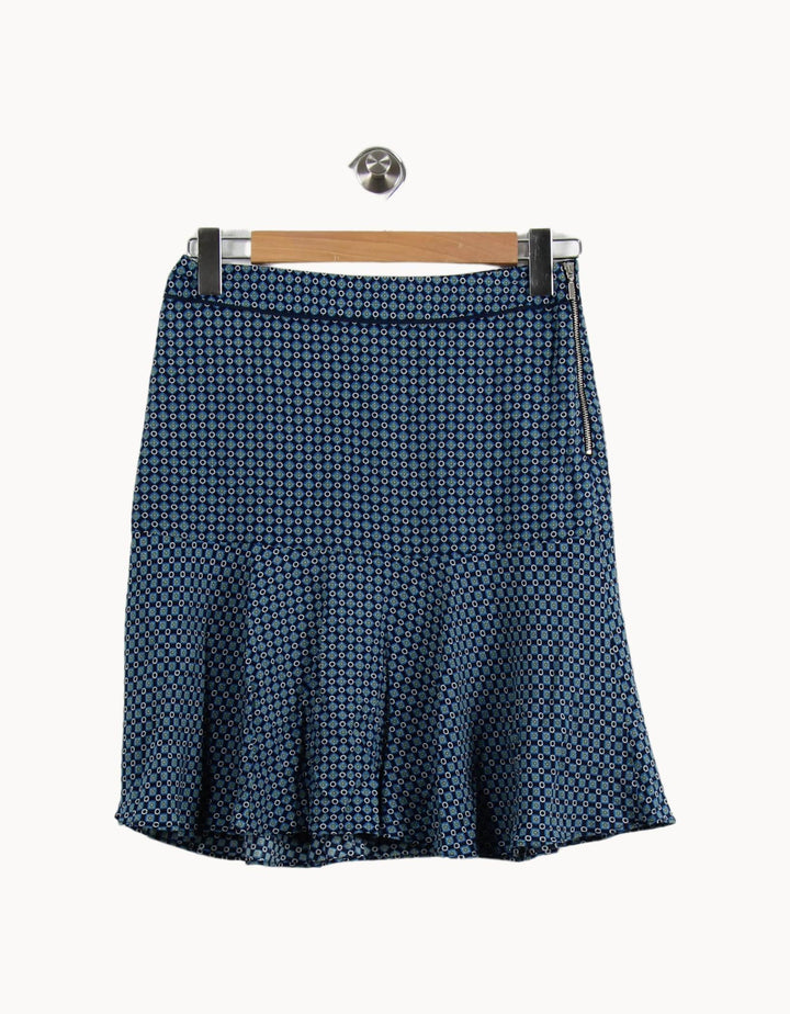 Jupe Évasée Bleue - Taille S/36 de la marque Caroll | PARAD51820 - Vendu par Paradigme - Image 2