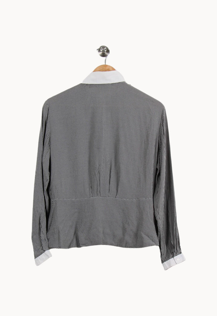 Chemisier Noir et Blanc - Taille M/38 de la marque Rodier | PARAD51823 - Vendu par Paradigme - Image 4