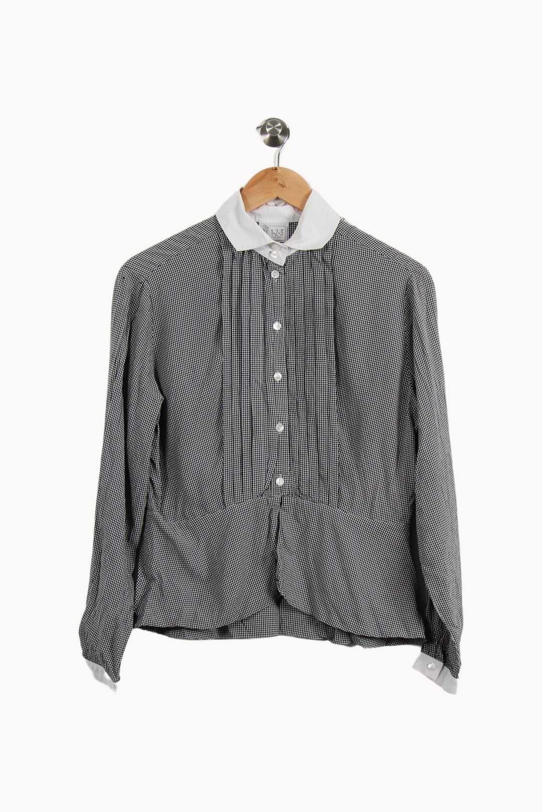 Chemisier Noir et Blanc - Taille M/38 de la marque Rodier | PARAD51823 - Vendu par Paradigme - Image 2