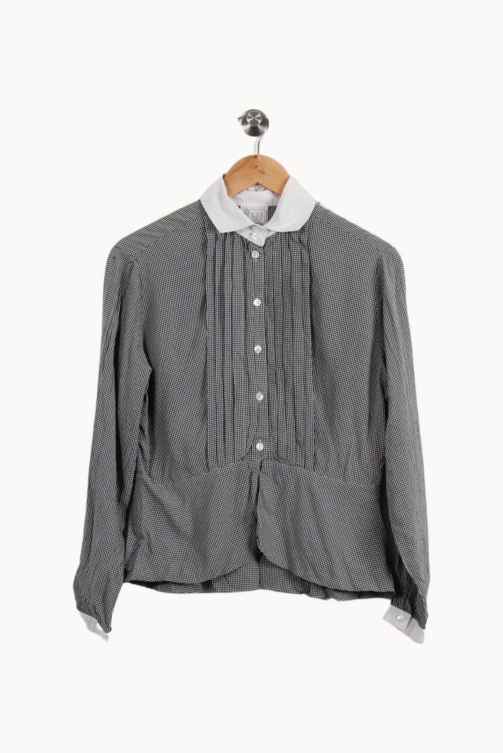 Chemisier Noir et Blanc - Taille M/38 de la marque Rodier | PARAD51823 - Vendu par Paradigme - Image 2