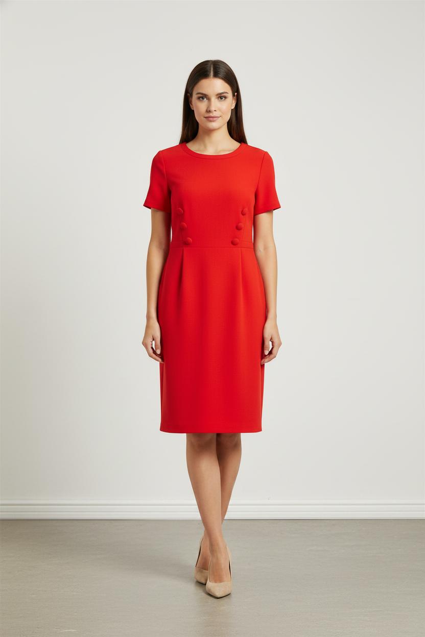 Robe Droite Rouge - Taille XL/42