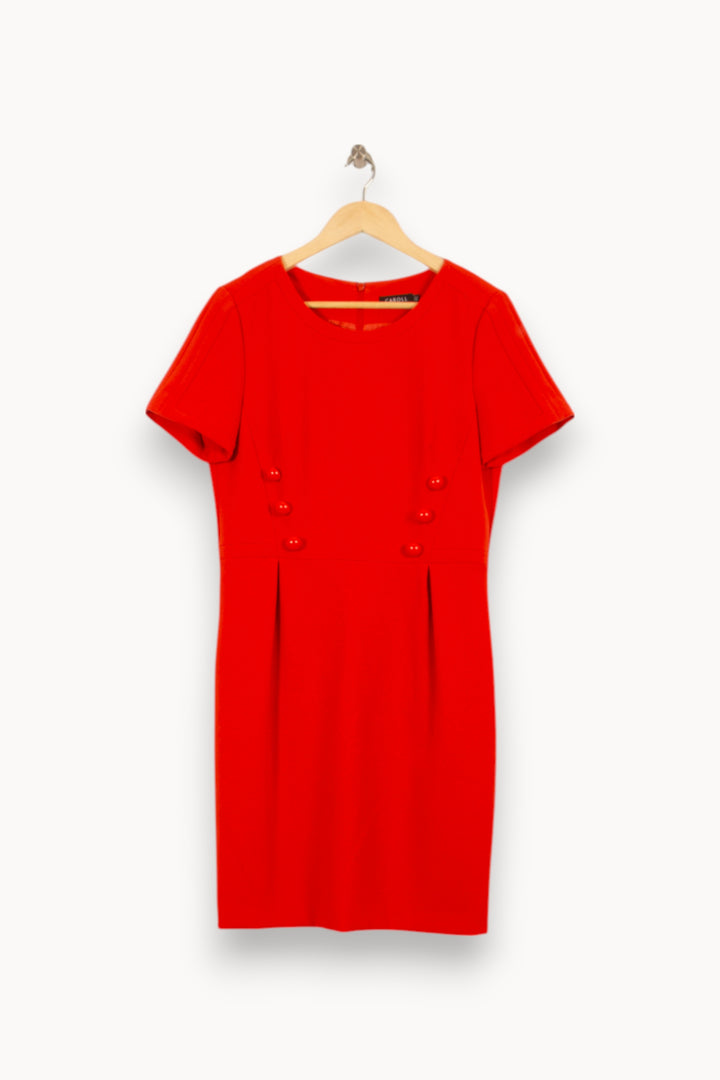 Robe Droite Rouge - Taille XL/42 de la marque Derhy | PARAD51826 - Vendu par Paradigme - Image 2