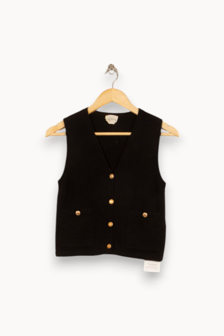 Gilet Noir - Taille S/36 de la marque Petite Mendigote | PARAD51830 - Vendu par Paradigme - Image 2