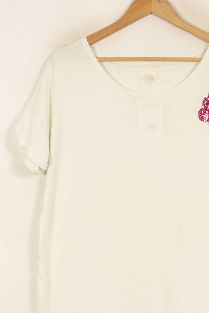 Tee-shirt Blanc - Taille M/38 de la marque Des petits hauts | PARAD51834 - Vendu par Paradigme - Image 3