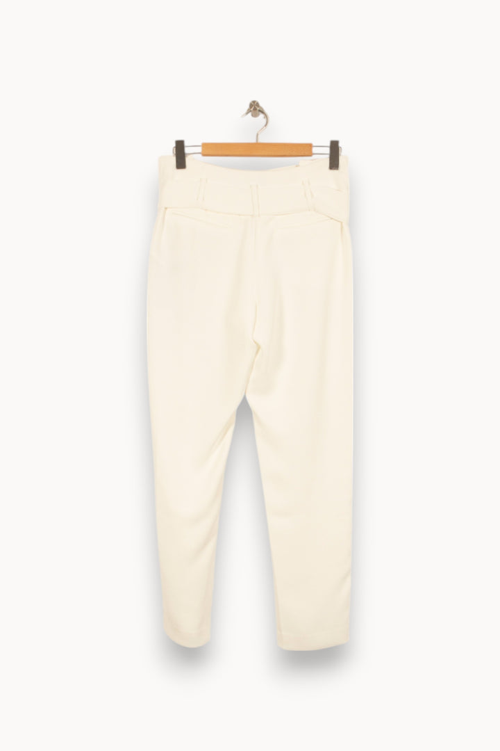 Pantalon Blanc - Taille M/38 de la marque IKKS | PARAD51839 - Vendu par Paradigme - Image 4