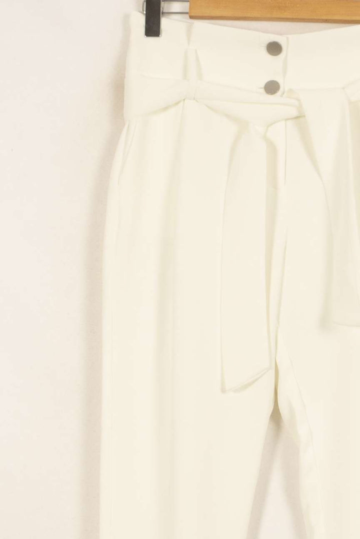 Pantalon Blanc - Taille M/38 de la marque IKKS | PARAD51839 - Vendu par Paradigme - Image 3
