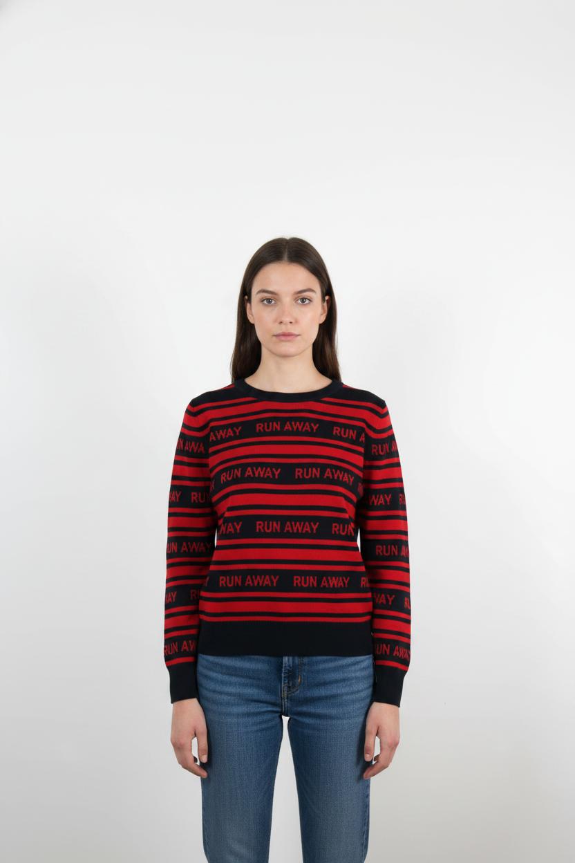 Pull Rouge et Noir - Taille L/40