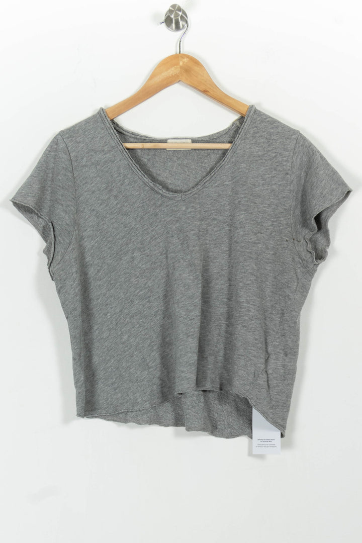 T-shirt Gris - Taille M/38 de la marque American Vintage | PARAD51875 - Vendu par Paradigme - Image 2