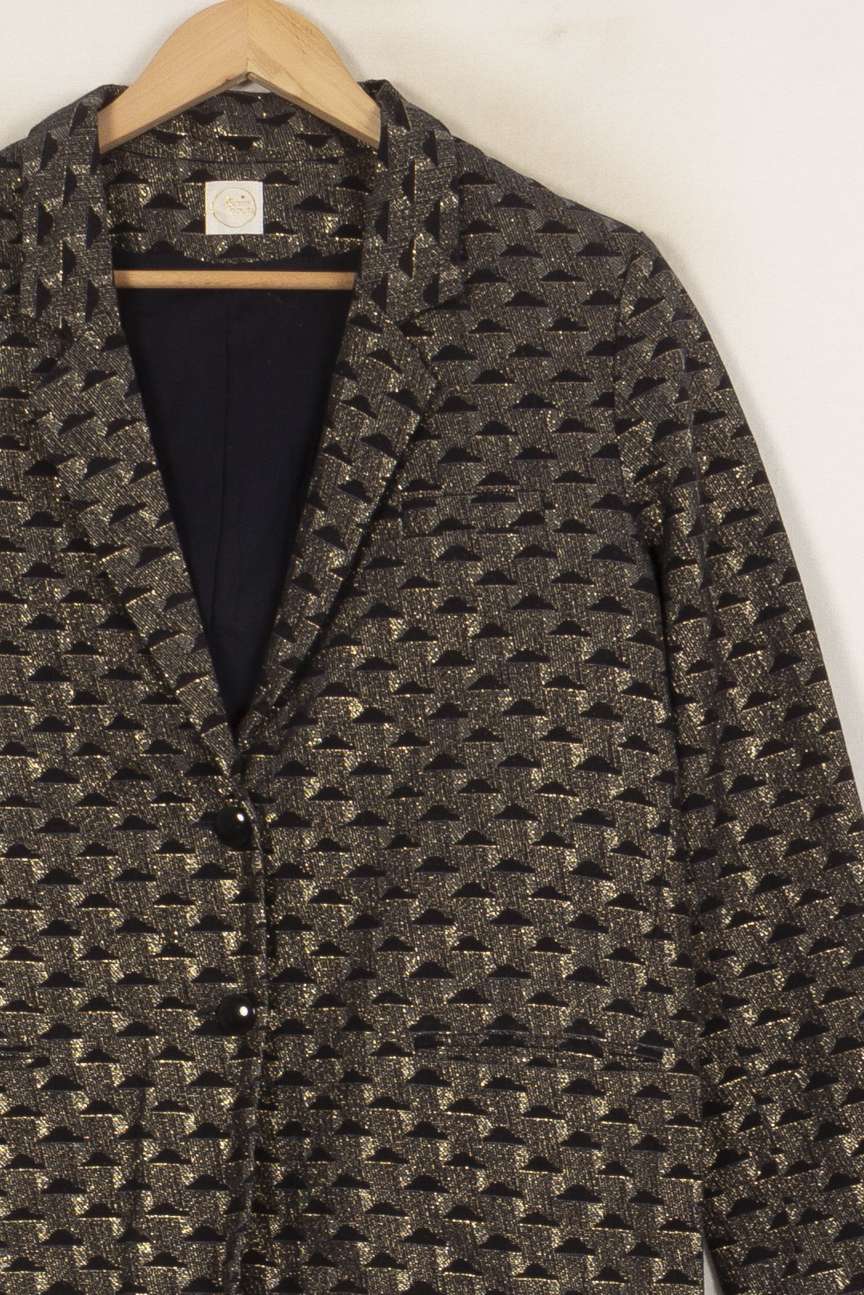 Veste Noire et Dorée - Taille S/36 de la marque Des petits hauts | PARAD51889 - Vendu par Paradigme - Image 3