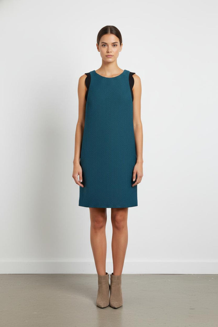 Robe Sans Manches Bleue et Noire - Taille S/36