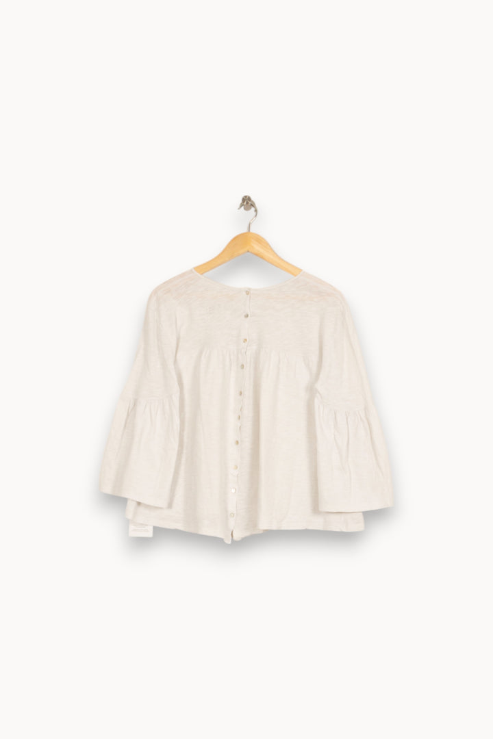 Blouse Blanche - Taille S/36 de la marque ba&sh | PARAD51892 - Vendu par Paradigme - Image 4