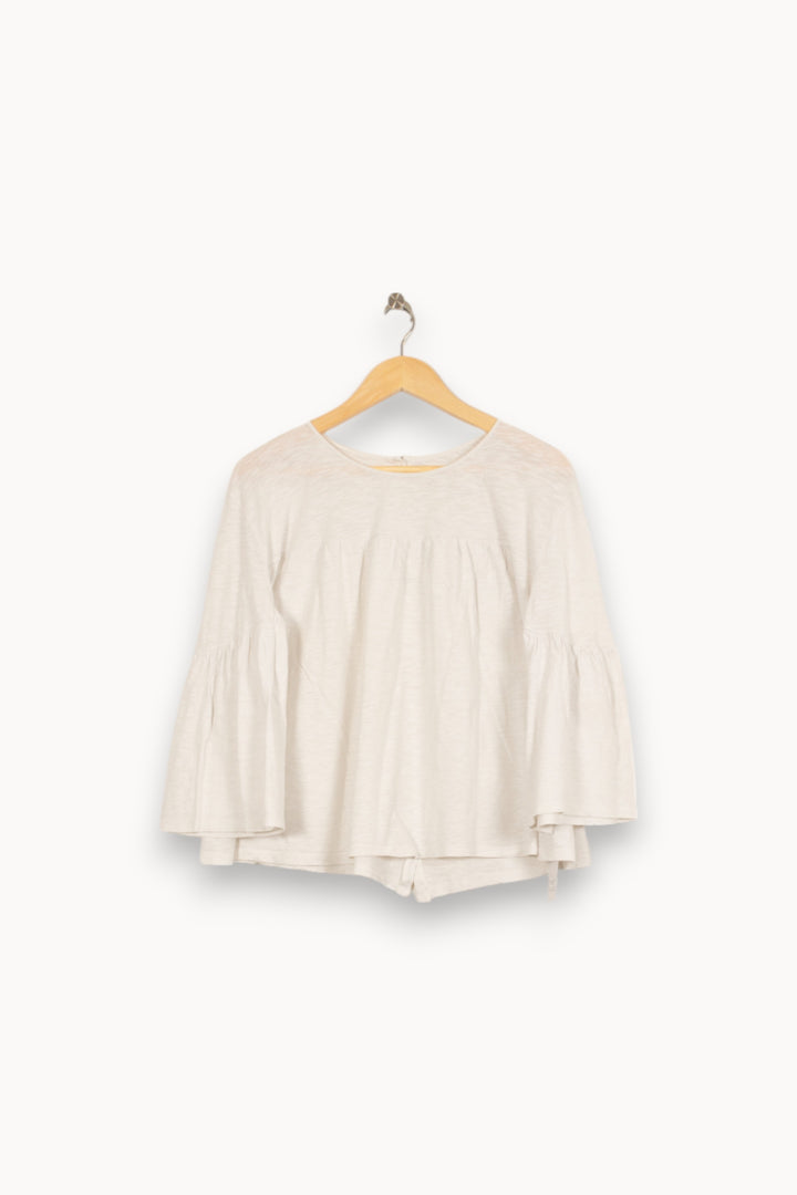 Blouse Blanche - Taille S/36 de la marque ba&sh | PARAD51892 - Vendu par Paradigme - Image 2