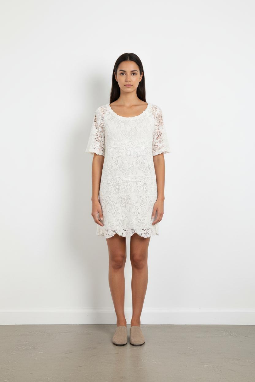 Robe Dentelle Blanche - Taille M/38