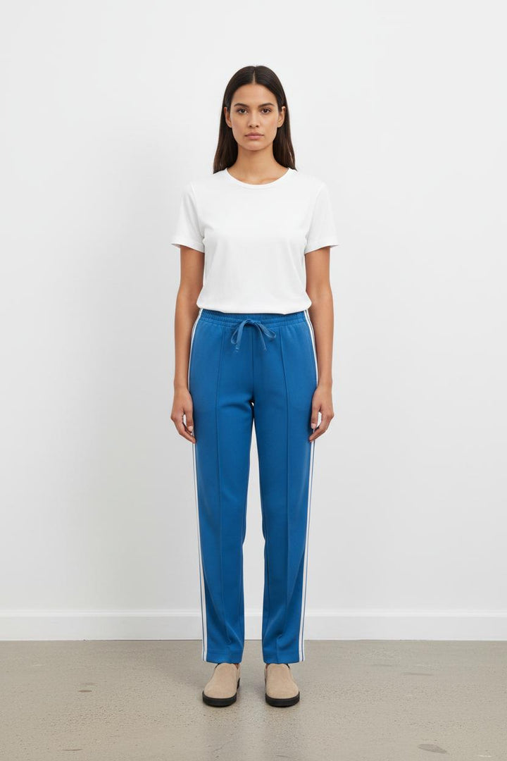 Pantalon De Sport Bleu et Blanc - Taille XS/34
