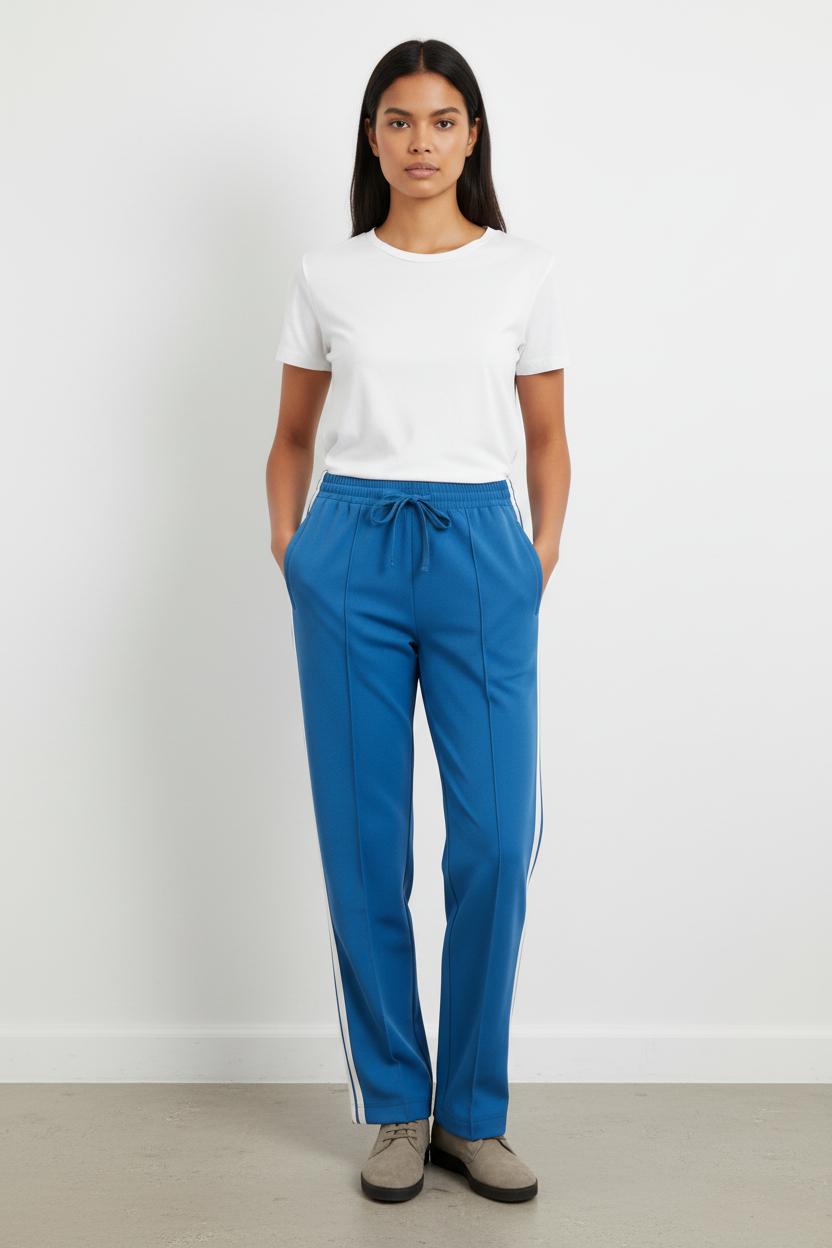 Pantalon De Sport Bleu et Blanc - Taille XS/34