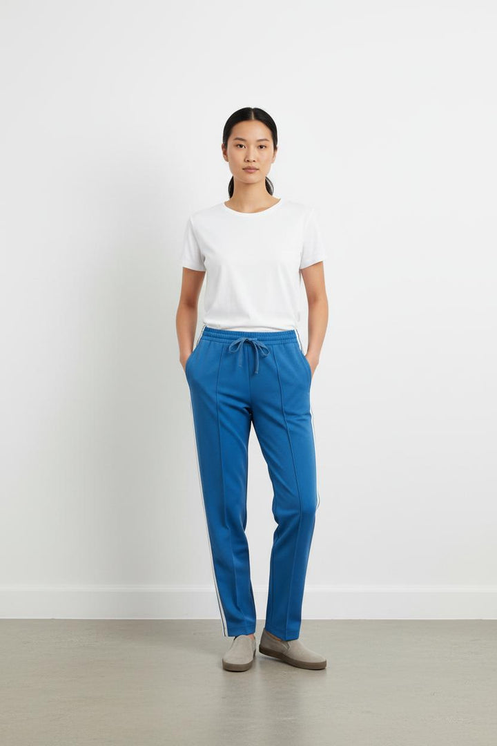 Pantalon De Sport Bleu et Blanc - Taille XS/34