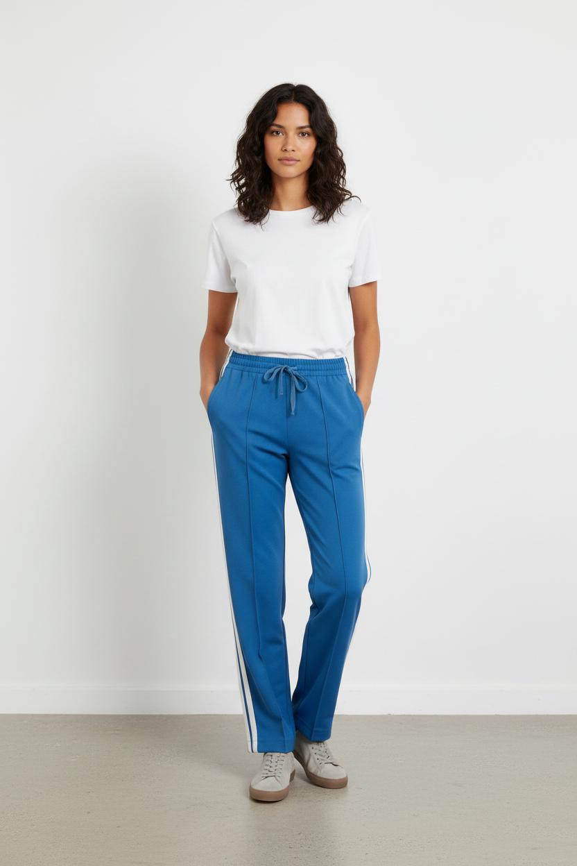 Pantalon De Sport Bleu et Blanc - Taille XS/34
