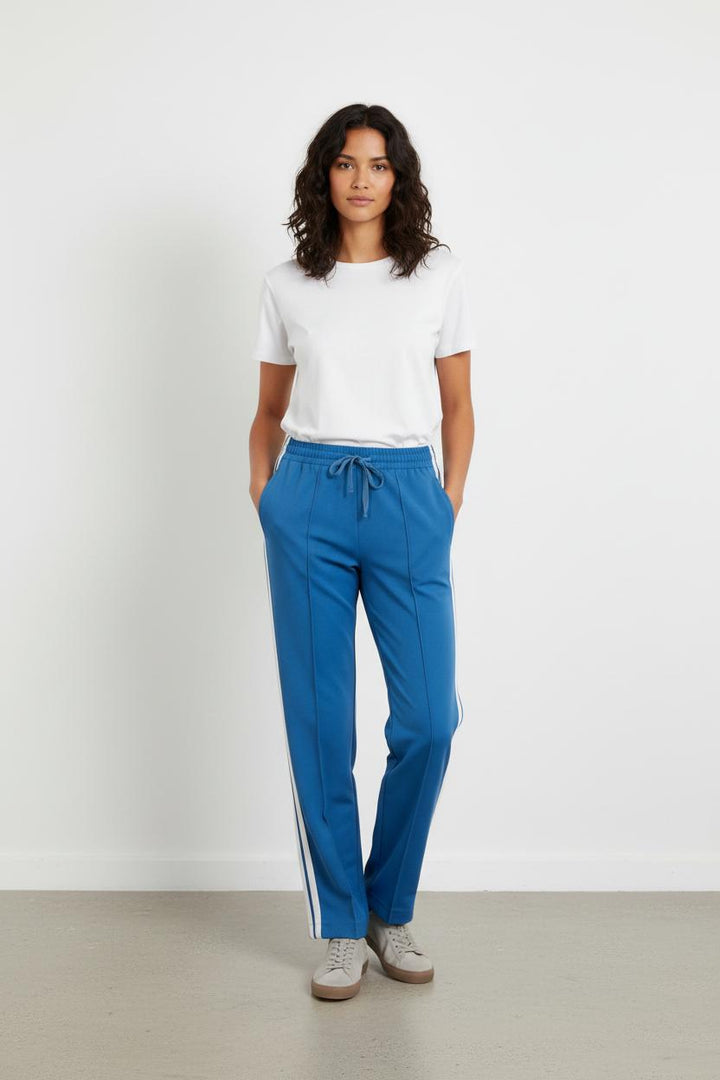 Pantalon De Sport Bleu et Blanc - Taille XS/34