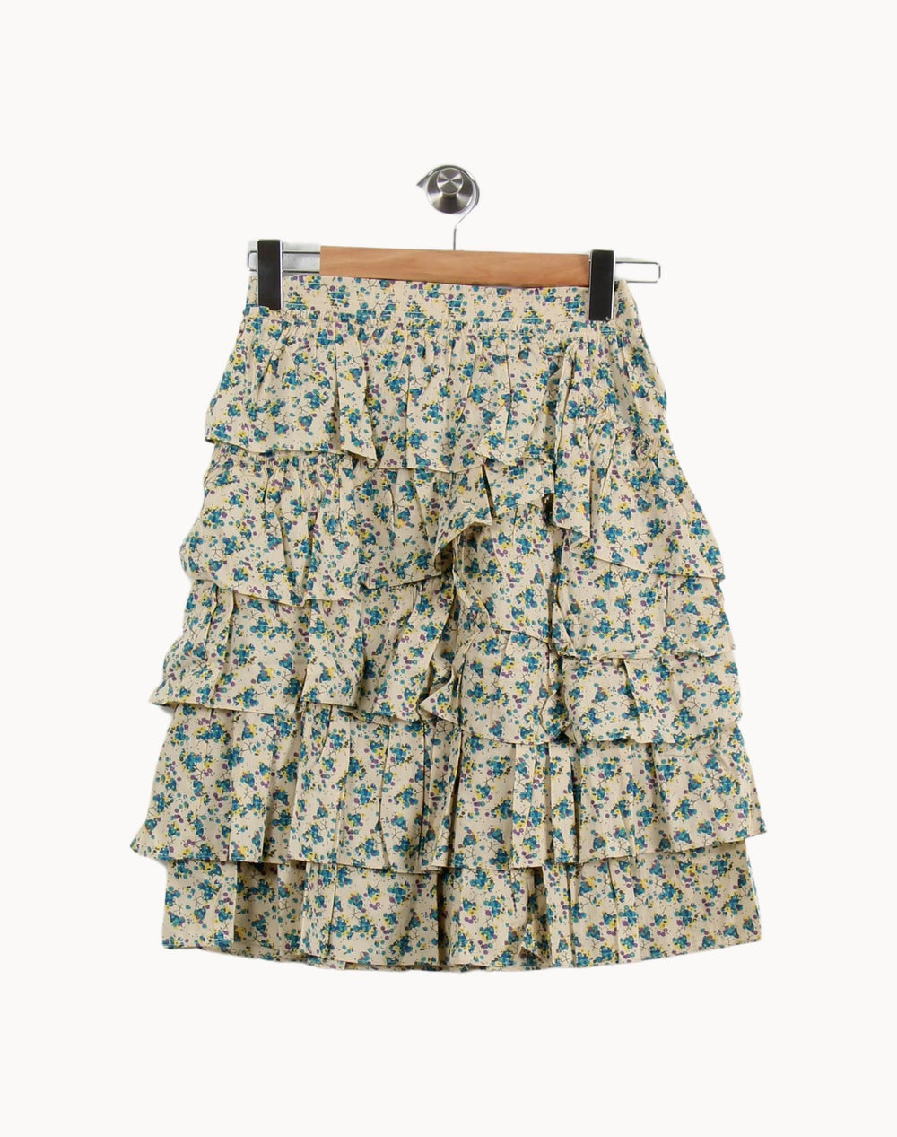 Jupe Volantée Écrue et Bleue - Taille XS/34 de la marque Zadig&Voltaire | PARAD51910 - Vendu par Paradigme - Image 2