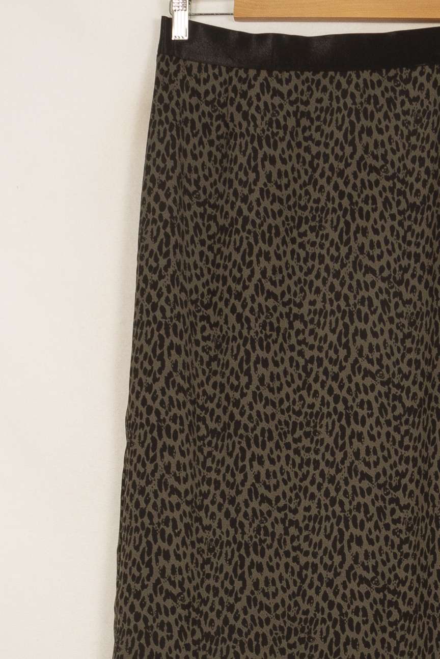 Jupe Droite Léopard Marron et Noir - Taille L/40 de la marque IKKS | PARAD51922 - Vendu par Paradigme - Image 3